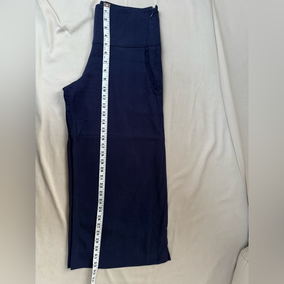Melow by Melissa Bolduc blue cropped wide-leg pants. - Picture 7 of 7